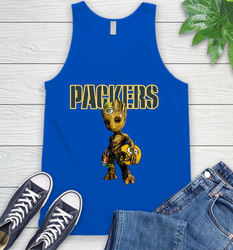 Green Bay Packers NFL Football Groot Marvel Guardians Of The Galaxy Tank Top 5