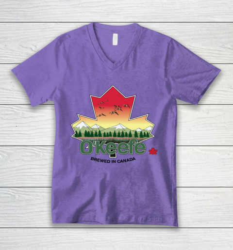 Beer Lover Funny Shirt O'Keefe Brewery  Brewed in Canada V-Neck T-Shirt 8