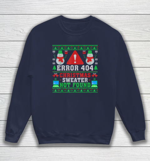 Computer Error 404 Ugly Christmas Sweater Not's Found Xmas Sweatshirt 2