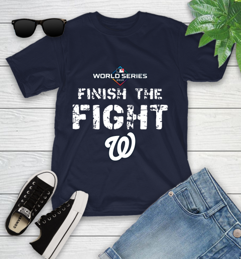 Finish The Fight Washington Nationals World Series 2019 Youth T-Shirt 2
