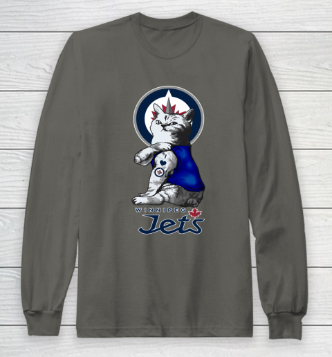 NHL My Cat Loves Winnipeg Jets Hockey Long Sleeve T-Shirt 5