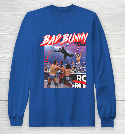 Bad Bunny WWE Long Sleeve T-Shirt 6
