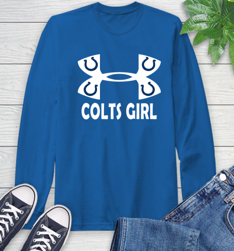 NFL Indianapolis Colts Girl Under Armour Football Sports Long Sleeve T-Shirt 10