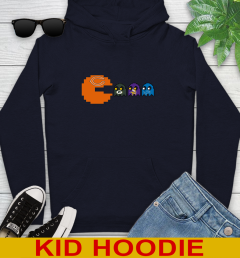 Chicago Bears NFL Football Pac Man Champion Youth Hoodie 4
