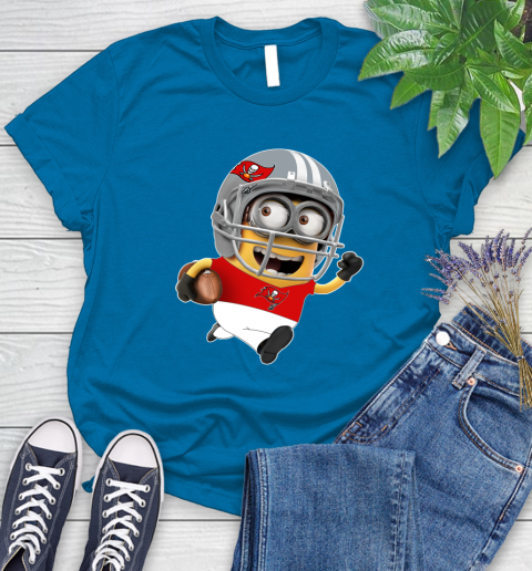NFL Tampa Bay Buccaneers Minions Disney Football Sports Women's T-Shirt 7