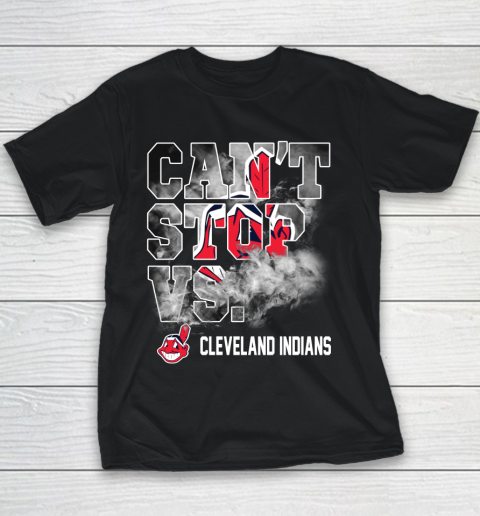 MLB Cleveland Indians Baseball Can't Stop Vs Cleveland Indians Youth T-Shirt