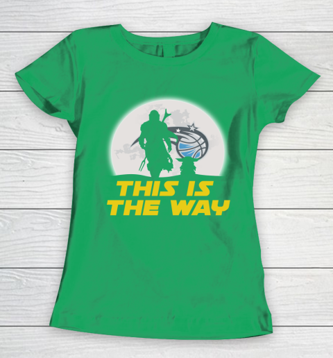 Orlando Magic NBA Basketball Star Wars Yoda And Mandalorian This Is The Way Women's T-Shirt 5