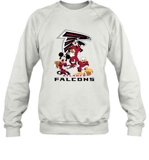 Mickey Donald Goofy The Three Atlanta Falcons Football Sweatshirt