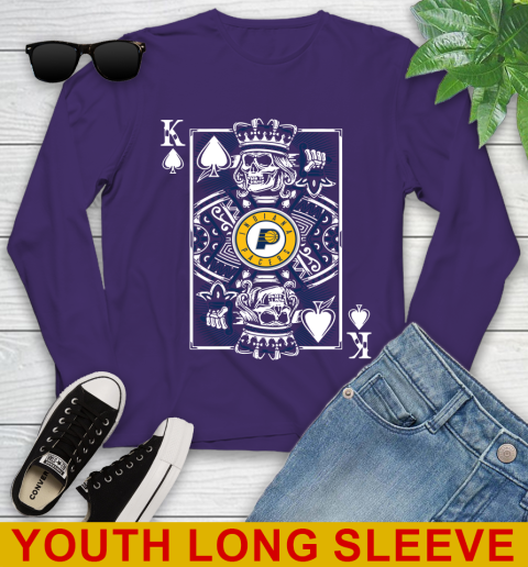 Indiana Pacers NBA Basketball The King Of Spades Death Cards Shirt Youth Long Sleeve 4
