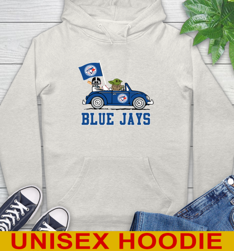 MLB Baseball Toronto Blue Jays Darth Vader Baby Yoda Driving Star Wars Shirt Hoodie 12