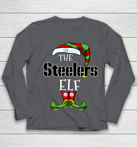 Pittsburgh Steelers Christmas ELF Funny NFL Youth Long Sleeve 6