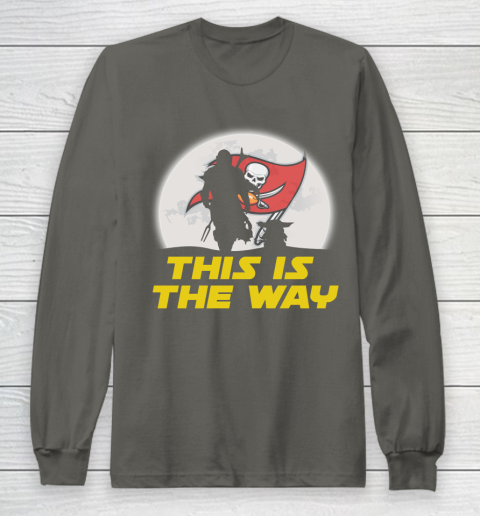 Tampa Bay Buccaneers NFL Football Star Wars Yoda And Mandalorian This Is The Way Long Sleeve T-Shirt 5