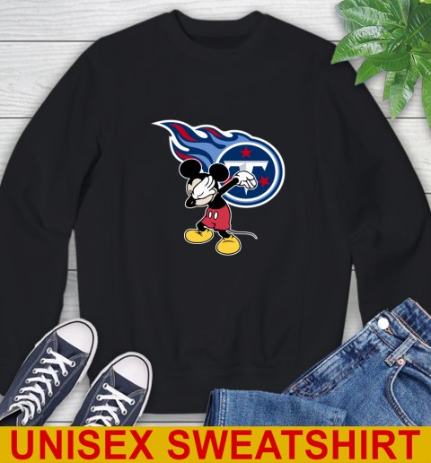 Tennessee Titans NFL Football Dabbing Mickey Disney Sports Sweatshirt 2