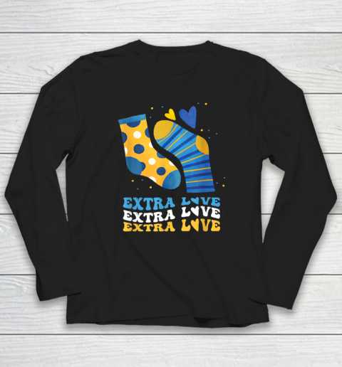 Extra Love National Down Syndrome Awareness Down Long Sleeve T-Shirt