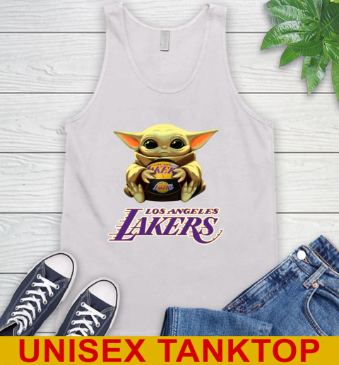 NBA Basketball Los Angeles Lakers Star Wars Baby Yoda Shirt 70