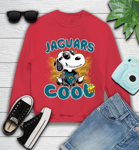NFL Football Jacksonville Jaguars Cool Snoopy Shirt Youth Sweatshirt 6