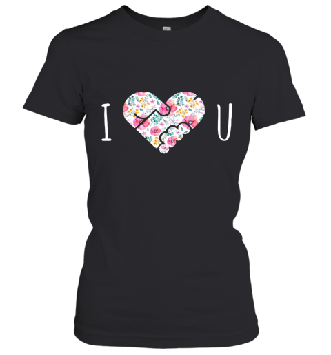 I Love You Floral Heartshape Masturbate Women's T-Shirt