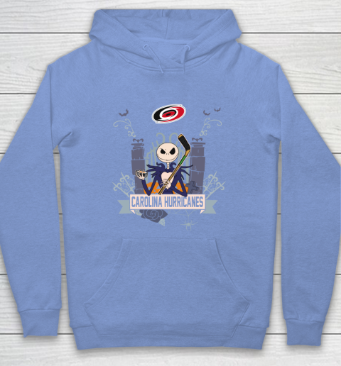 NHL Carolina Hurricanes Hockey Jack Skellington Halloween Hoodie 8