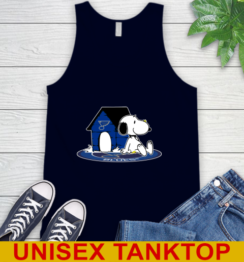NHL Hockey St.Louis Blues Snoopy The Peanuts Movie Shirt Tank Top 3