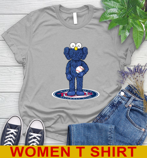 MLB Baseball Minnesota Twins Kaws Bff Blue Figure Shirt Women's T-Shirt 5