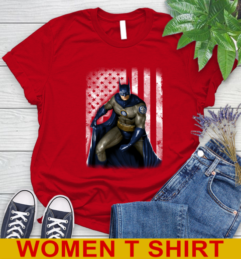 San Diego Padres MLB Baseball Batman DC American Flag Shirt Women's T-Shirt - Image 12