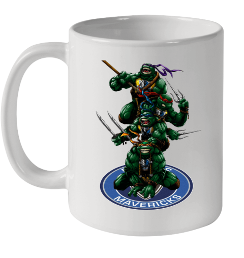 NBA Basketball Dallas Mavericks Teenage Mutant Ninja Turtles Shirt Ceramic Mug 11oz