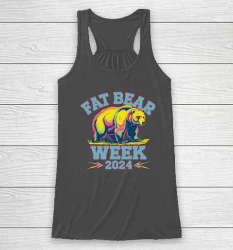 Fat Bear Week 2024 Grazer Animal Lover Alaska Katmai Nature Racerback Tank 6