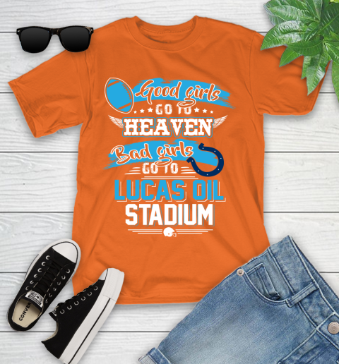 Indianapolis Colts NFL Bad Girls Go To Lucas Oil Stadium Shirt Youth T-Shirt 9