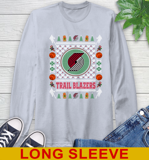Portland Trail Blazers Merry Christmas NBA Basketball Loyal Fan Long Sleeve T-Shirt 6