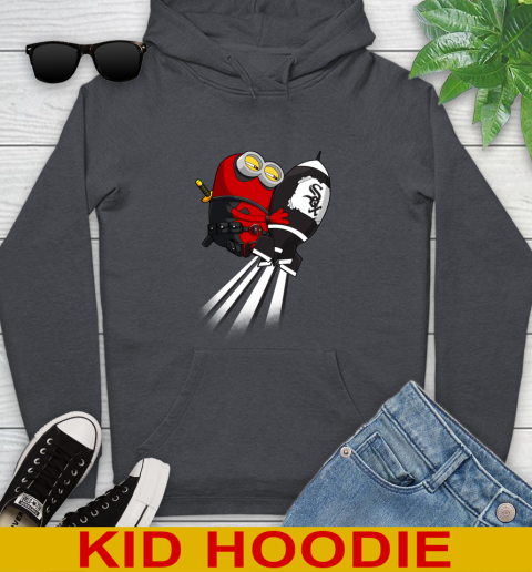 MLB Baseball Chicago White Sox Deadpool Minion Marvel Shirt Youth Hoodie 9