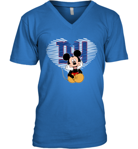 NFL New York Giants The Heart Mickey Mouse Disney Football T Shirt X35MwBML8Sw v neck unisex 8 95 151514 front royal