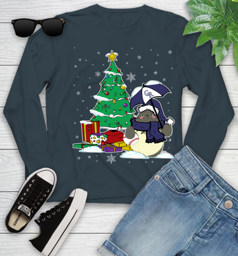 Colorado Rockies MLB Baseball Cute Tonari No Totoro Christmas Sports Youth Long Sleeve 9