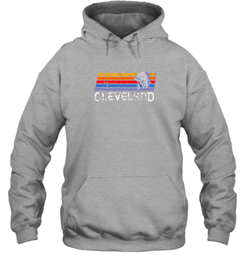 jxzm retro cleveland shirt native american baseball skyline hoodie 23 front sport grey