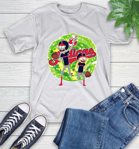 MLB Cleveland Indians Rick And Morty Baseball Sports T-Shirt 12