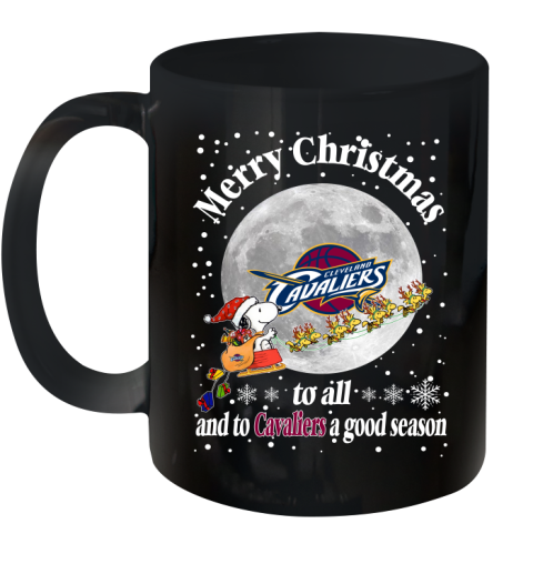 Cleveland Cavaliers Merry Christmas To All And To Cavaliers A Good Season NBA Basketball Sports Ceramic Mug 11oz