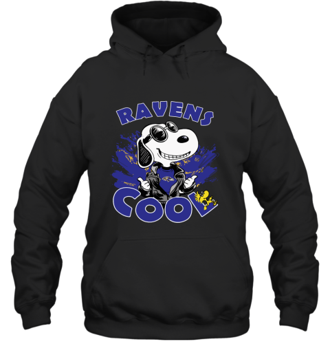 Baltimore Ravens Snoopy Joe Cool We're Awesome Hoodie