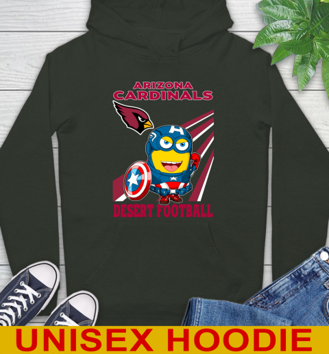 NFL Football Arizona Cardinals Captain America Marvel Avengers Minion Shirt Hoodie 12