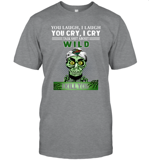 NHL Talk Shit About Minnesota Wild I Kill You Achmed The Dead Terrorist Jeffrey Dunham Hockey jBWoJ9Wo4C1 classic t shirt 2 95 151514 front sport grey
