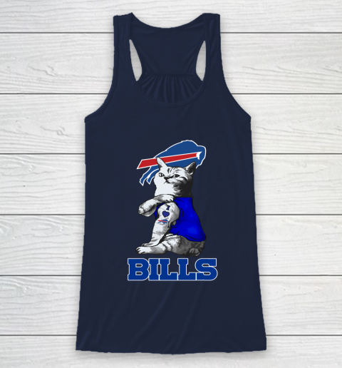NFL Football My Cat Loves Buffalo Bills Racerback Tank 8
