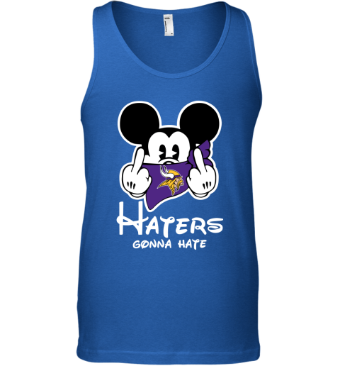 NFL Minnesota Vikings Haters Gonna Hate Mickey Mouse Disney Football T Shirt Vn18uPupnOB unisex tank 17 95 151514 front royal