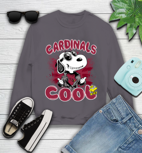 NFL Football Arizona Cardinals Cool Snoopy Shirt Youth Sweatshirt 4