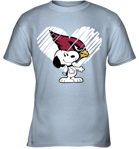 dx7s happy christmas with arizona cardinals snoopy youth t shirt 26 front light blue