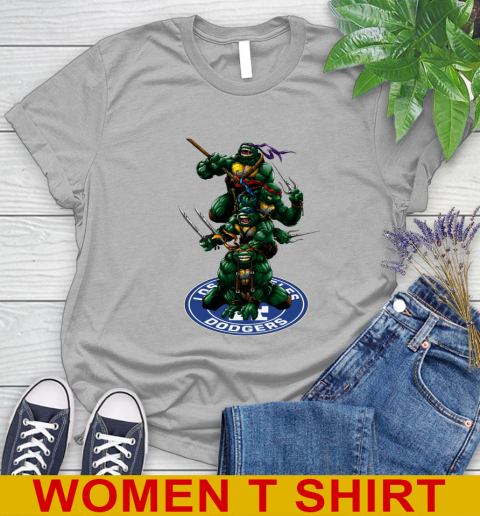 MLB Baseball Los Angeles Dodgers Teenage Mutant Ninja Turtles Shirt Women's T-Shirt 5