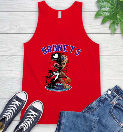 NBA Charlotte Hornets Basketball Venom Groot Guardians Of The Galaxy Tank Top 6