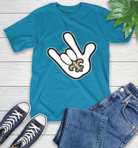 New Orleans Saints NFL Football Mickey Rock Hand Disney T-Shirt 8
