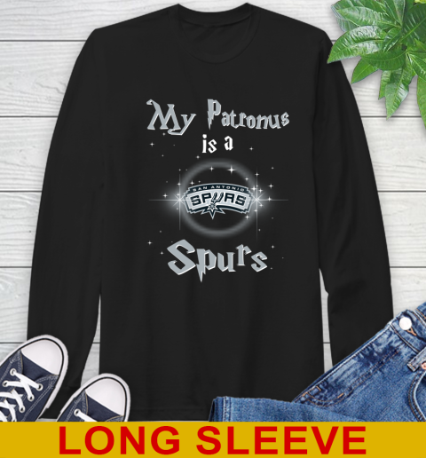 NBA Basketball Harry Potter My Patronus Is A San Antonio Spurs Long Sleeve T-Shirt