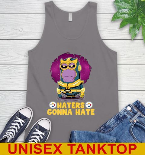 NFL Football Pittsburgh Steelers Haters Gonna Hate Thanos Minion Marvel Shirt Tank Top 7