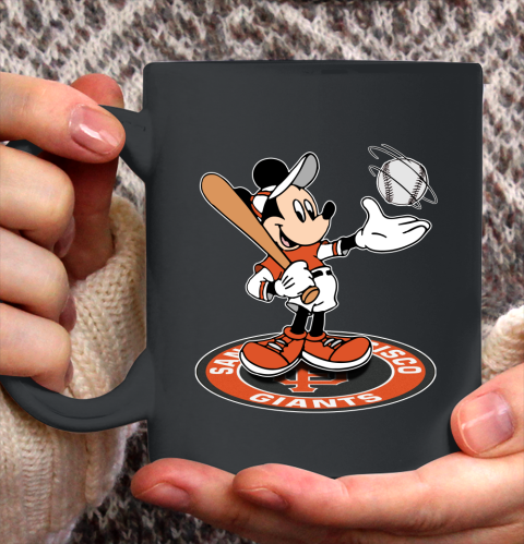 MLB Baseball San Francisco Giants Cheerful Mickey Disney Shirt Ceramic Mug 15oz