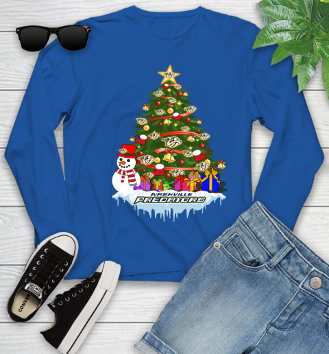 Nashville Predators Merry Christmas NHL Hockey Sports Youth Long Sleeve 9
