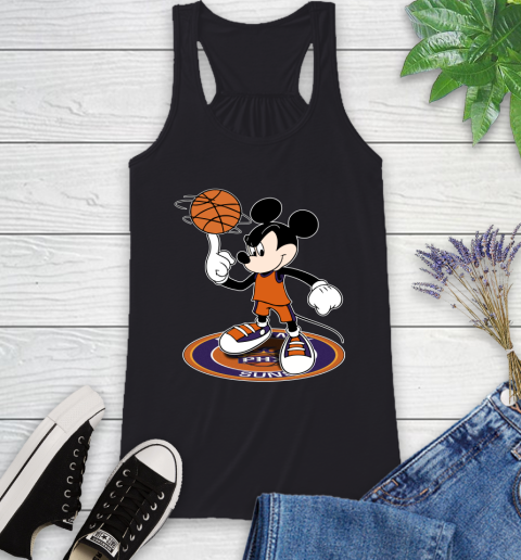 NBA Basketball Phoenix Suns Cheerful Mickey Disney Shirt Racerback Tank